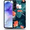 Picasee silikónový prehľadný obal pre Samsung Galaxy A55 5G A556B - Monstera Color