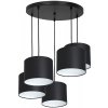 Luminex | Luster na lanku ARDEN 5xE27/60W/230V čierna/biela | LU3476