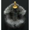 Špongr Kožušinový golier zo striebornej líšky L304 Silver