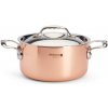 de Buyer Měděný hrnec s poklicí PRIMA MATERA 20cm 3,3l