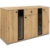 Bývaj s nami SK, Wesla kombinovaná komoda, dub Artisan MDF