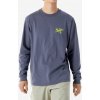 Mikina bez kapucne Arcteryx Kragg SL Cotton Bird Tile LS - dk stratus/euphoria