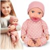 LullaBaby: bábika BÁBÄTKO s cumlíkom, pyžamkom s srdiečkami a čiapkou