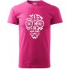 Bike lebka - Klasické pánske tričko vyššej gramáže - XL ( Purpurová )