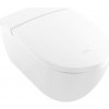 Villeroy & Boch ViClean-I 100 : sprchové WC, WC misa bez splachovacieho kruhu s bidetovým sedátkom, biela alpin CeramicPlus, V0E100R1
