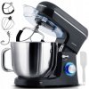 Planetárny kuchynský robot mixér Berdsen 3v1 nerezová oceľ 6l čierny