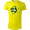 Ryba s prútom - Tričko z organickej bavlny - S ( Citrónová )