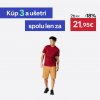 DOMYOS Pánske tričko na fitness s okrúhlym výstrihom a krátkymi rukávmi bordové 2XL