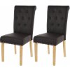 Design- Shop Chesterfield 2 svetlé nohy Hnedá 2 ks