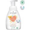Attitude - detská umývacia pena 2v1 - Baby Leaves s vôňou hruškovej šťavy, 295 ml