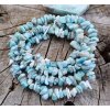 Larimar šnúra dlhá (sekané kamene 5-10 mm)