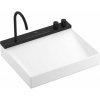 Hansgrohe Avalegra Umývadlo 58x48 cm, s termostatickou batériou a spŕškou, 2 prúdy, bez prepadu, matná čierna 22472670-HG
