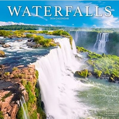 Waterfalls Square Scenic Wall 16 Month 2024