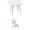 Detský stolík obláčik a stolička pre deti set 2 ks KORUNA stolička