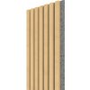 WALL CONCEPT akustický panel Javor, sivý filc + MDF, 2750x285x21 mm, 0,78 m2
