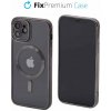 FixPremium - Puzdro Crystal s MagSafe pre iPhone 12, čierna