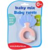 Baby Mix kousátko s chrastítkem mušle