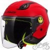 OTVORENÁ PRILBA MOTOCYKLOVÁ KID LS2 OF622 FUNNY II ČERVENÁ JET ECE 22.06