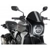 Plexi na motorku PUIG SEMI-FAIRING 3143N karbónový vzhľad čierna