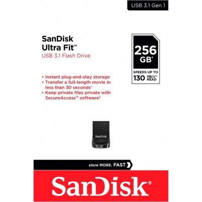 Sandisk Ultra Fit 256GB SDCZ430-256G-G46 od 24,69 € - Heureka.sk