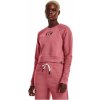 Dámska športová mikina cez hlavu Under Armour PJT RCK HM GYM FLC CRW W ružová 1373600-600 - XS