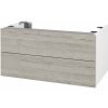 Dreja Doplnková skrinka pod dosku DSD SZZ2 80 (výška 40 cm) - N01 Biela lesk / D05 Oregon