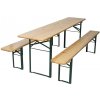 Profi pivný set 200x50 cm- STÔL + 2x LAVICA - BAZAROVÝ