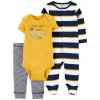 CARTER'S Set 3dielny overal, body kr. rukáv, tepláky Daddy chlapec LBB NB, veľ. 56