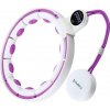 HMS Masážny hula hoop HHM17 so závažím, magnetmi a počítadlom biela/fialová