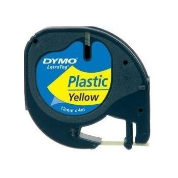 páska DYMO 59423 LetraTag Yellow Plastic Tape (12mm) S0721670/570/620