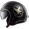 Prilba na motocykel LS2 OF599 SPITFIRE Flier black gold - XS