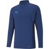 Pánska tréningová mikina Puma, TEAMCUP 1/4 ZIP TOP modrá,svetlomodrá S