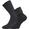 BOMA POLARIS / Veľmi silné ponožky s jemným zverom lemu - čierna 43-46
