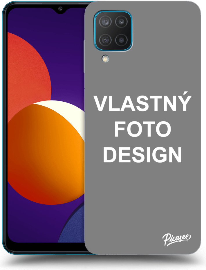 Púzdro Picasee silikónové Samsung Galaxy M12 M127F - Vlastné design/motiv čierne