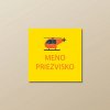Nažehľovacie menovky na oblečenie (Kopírovat) - 1ks, Štvorec 2,3 × 2,3 cm, Helikoptér, Žltá