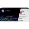 HP CE343A (651A), purpurová (magenta), originál toner