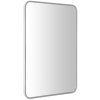 SAPHO - FLOAT LED podsvietené zrkadlo 50x70cm, biela 22571