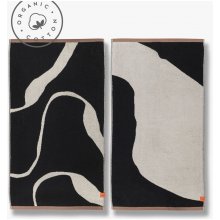 Mette Ditmer Denmark Čiernobiele uteráky v súprave 2 ks 50x90 cm Nova Arte