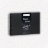 SKICÁR - HAHNEMÜHLE - BLACK BOOK - ŠPIRÁLOVÁ VÄZBA - 250 GSM - 30 LISTOV | A4 LANDSCAPE