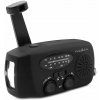 NEDIS přenosné nouzové rádio/ napájení z USB/ baterie 2000mAh/ AM/ FM/ funkce powerbanky/ USB-C/ černé