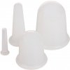 Cups 4Pack masážne silikonové baňky biela Balenie: 1 sada