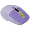 Canyon MW-26, 2v1 bezdrôtová optická myš Bluetooth / 2.4 GHz, tichá, 6 tlačidiel, 800/1200/1600/2400 DPI, fialová CNS-CMSW26V