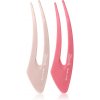 Janeke Hair Clip sponky do vlasov Pink 2x12.5 cm
