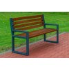 NaK Parková lavička REST 150 cm, tmavý orech