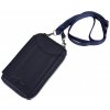 Kožená Taška cez rameno na smartfón unisex Hunter 20x13cm modrá Farba: Modrá