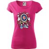 Lukostreľba komiks - Dámske tričko Pure - M ( Purpurová )