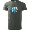 Otec superman - chlapec a chlapec - Klasické pánske tričko vyššej gramáže - 2XL ( Tmavá bridlica (sivá so zeleným nádychom) )