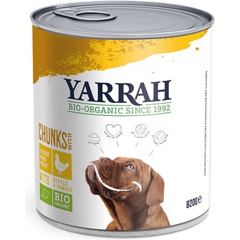 Yarrah bio kúsky bio kura s bio žihľavou a bio paradajkovou omáčkou 12 x 820 g