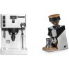 Rancilio Silvia PRO X + Eureka Mignon Single Dose, Chrome & Oak