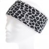 Dámska zimná pletená čelenka R-Jet CL13 sivý leopard